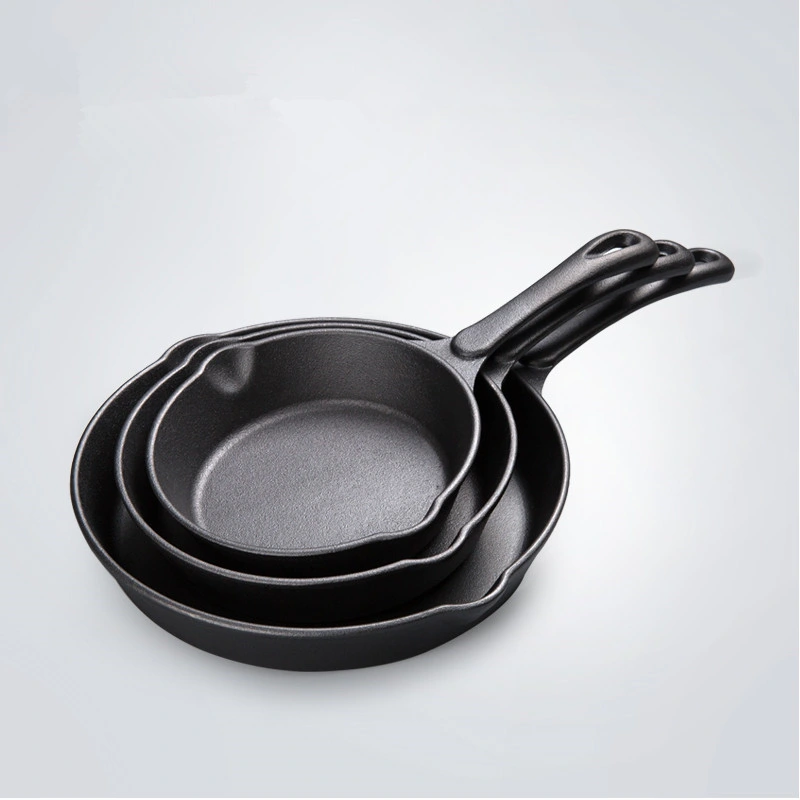 Amazon Top Selling Cast Iron Cookware with Long Handle Skillet Frying Pan 6&quot; 8&quot; 10