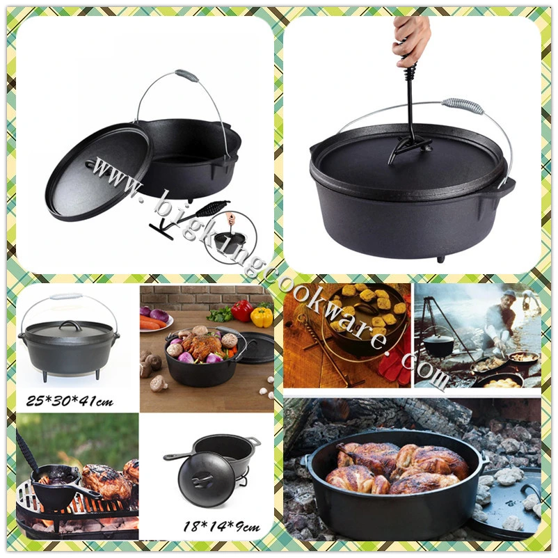 Three Legs Camping Outdoor Cast Iron Cookware