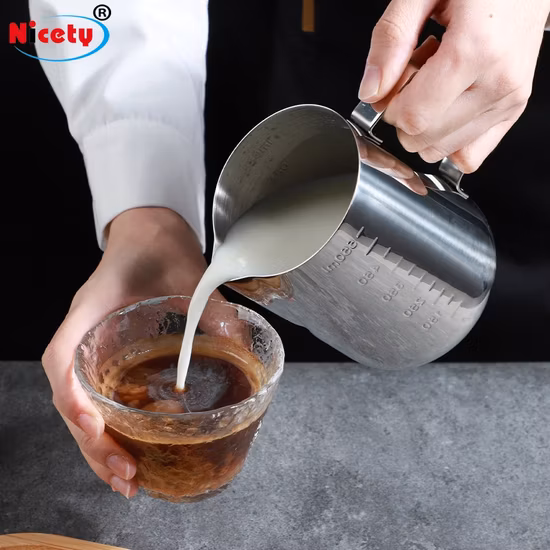 Stainless Steel Coffee Milk Frother Pitcher Coffee Pot
