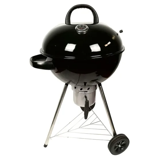Sam′s Club 22 Inch Porcelain Enameled Charcoal BBQ Grills Cooking Charcoal Grill Trolley