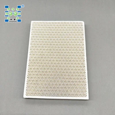 BBQ Industrial Infrared Gas Burners Use Cordierite Honeycomb Ceramic Plate