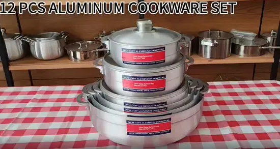 Top Rated Restaurant Soup Pot 6PCS Aluminum Cookware Set Restaurant Cooking Ware Set