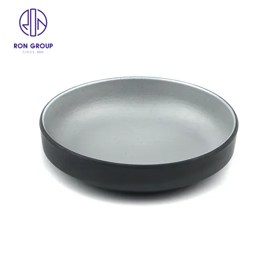 Hot Pot Restaurant Barbecue Shop Special Melamine Imitation Porcelain Straight Edge Small Plate 