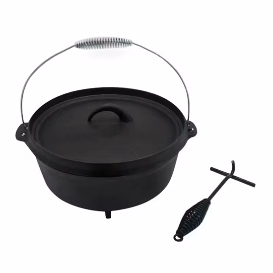 Preseasoned Cast Iron Dutch Oven 4.5qt with Lid Lifter