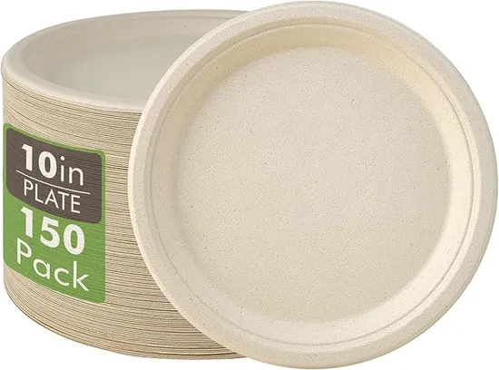 Biodegradable Rectangle Compostable Heavy Duty BBQ Picnic Party Disposable Paper Plates 
