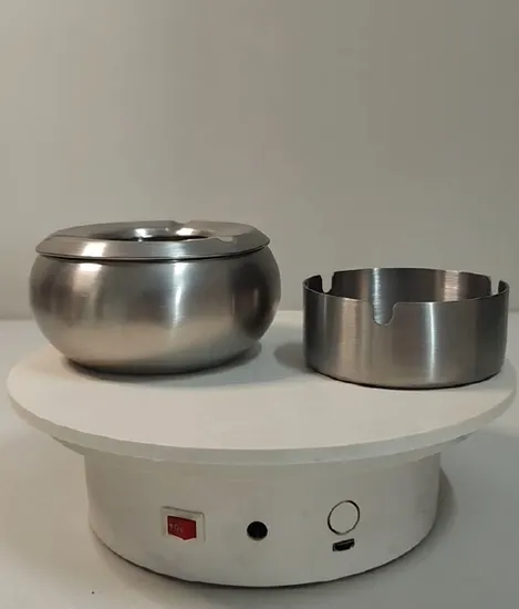 Promotional Drum Shape Stainless Steel Ashtray 