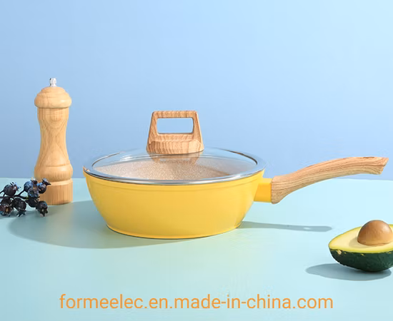 Maifan Stone Cookware Marble Stir Fry Pan 30cm 32cm Non