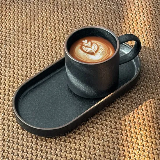 European Style Ceramic Coffee Espresso Cups Afternoon Tea Cups and Saucer Set 