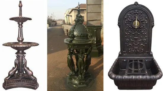 Outside Park Antique Style Casting Iron Table Set for Sale 