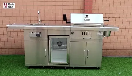 High Quality Stainless Steel 304 Gas Outdoor Kitchen Grill Garden BBQ Grill 