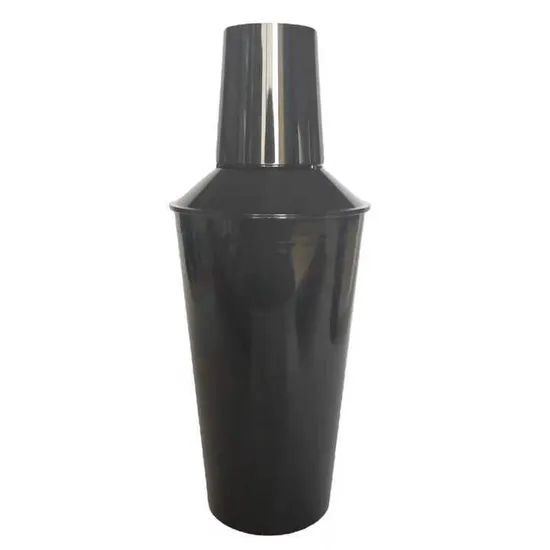 Hot Plastic Acrylic Cocktail Shaker Clear Black Drink Mixer Martini Shaker Kit Boston Shaker 