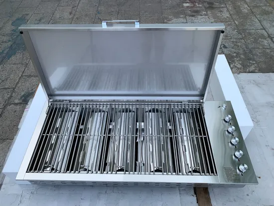 China Manufacturer Best Price Portable Stainless Steel Commerical Countertop Gas Grill Drop in Gas BBQ Grill for Outdoor Kitchen Barbecue 
