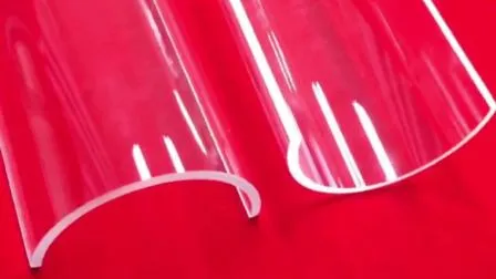 Clear Cut Half Round Quartz Tube Arc BBQ Oven Silica Glass Plate 